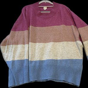 Soft Oversized Sweater Colorblocked